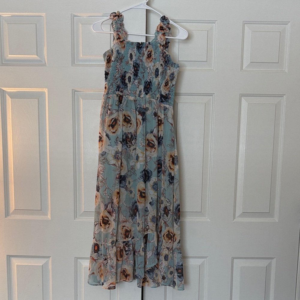 Light blue floral maxi